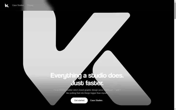 Earlier studios: DSGNR and K: poised site